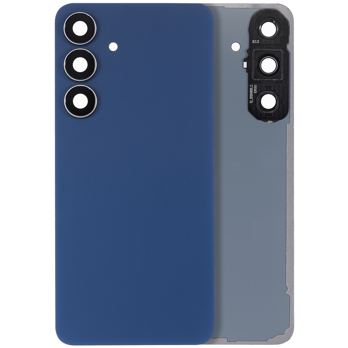 Samsung Galaxy S25 FE No Logo Back Cover Glass With Camera Lens - Navy