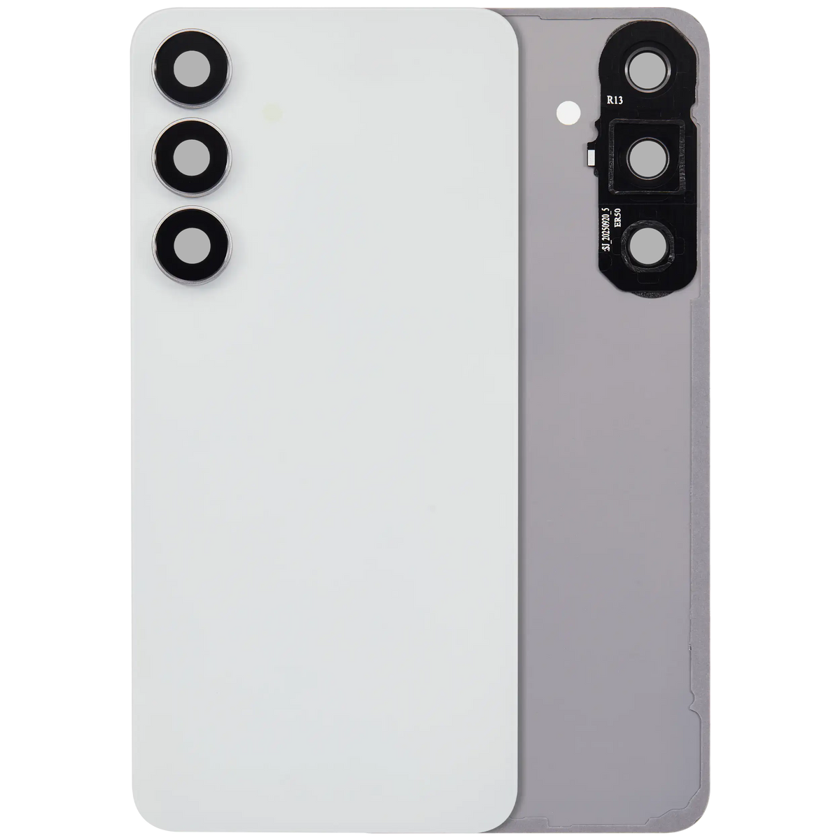 Samsung Galaxy S25 FE No Logo Back Cover Glass With Camera Lens - White