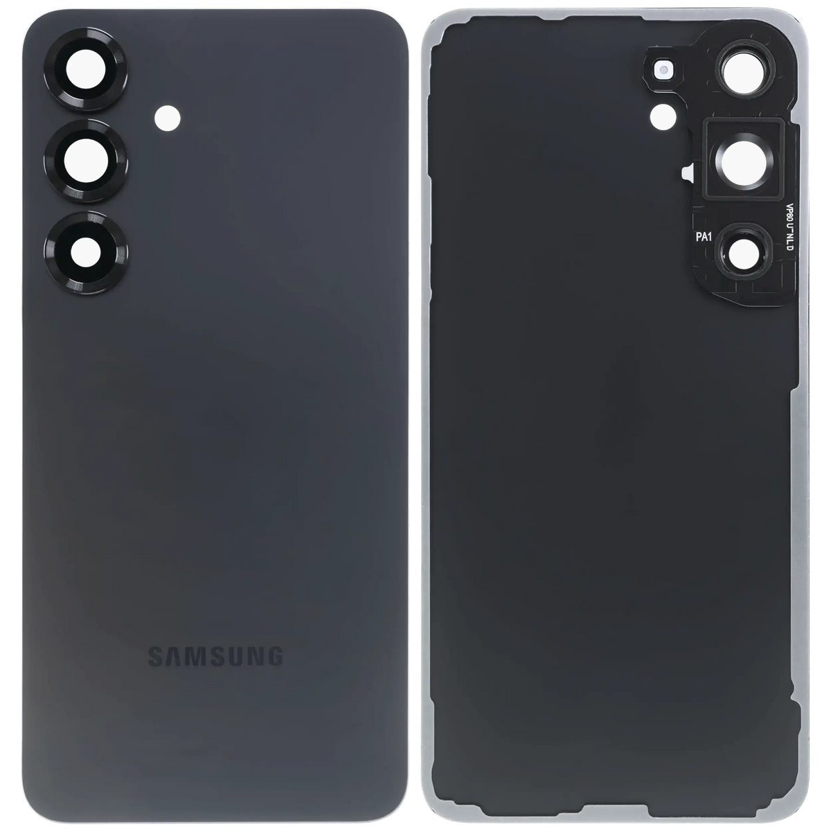 Samsung Galaxy S25 OEM back cover with camera lens and logo - Blue Black detail 1