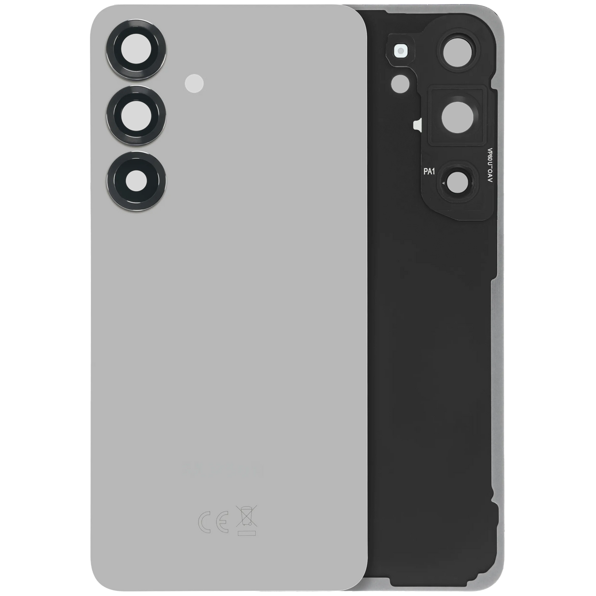 Samsung Galaxy S25 OEM back cover with camera lens and logo - Silver Shadow