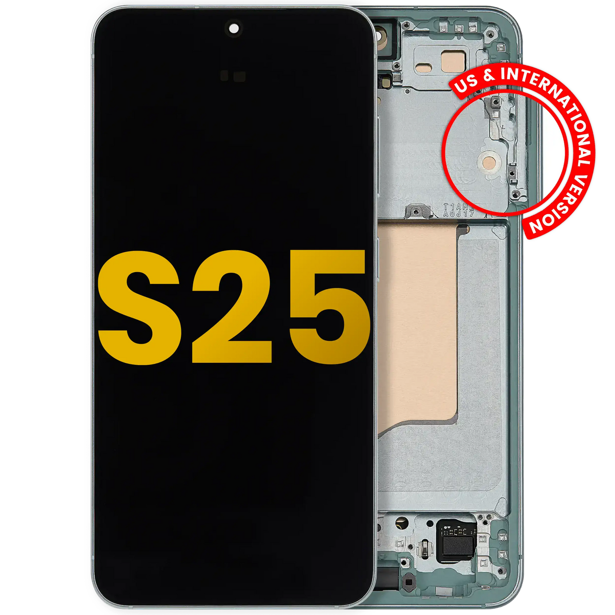 Samsung Galaxy S25 OEM Refurbished OLED with frame — Mint