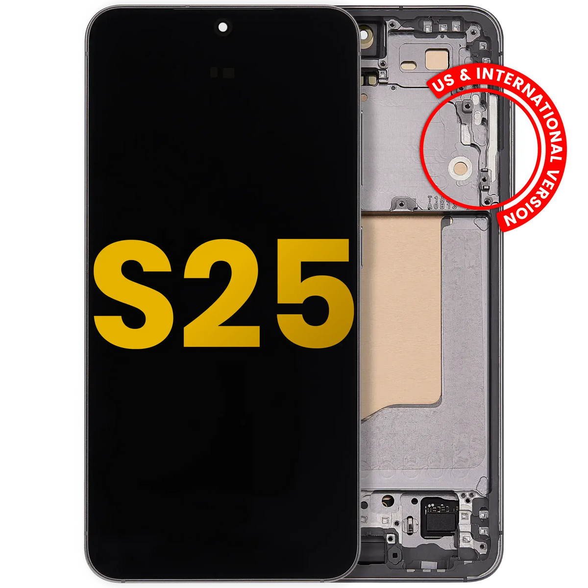Samsung Galaxy S25 OEM Refurbished OLED with frame — Silver Shadow