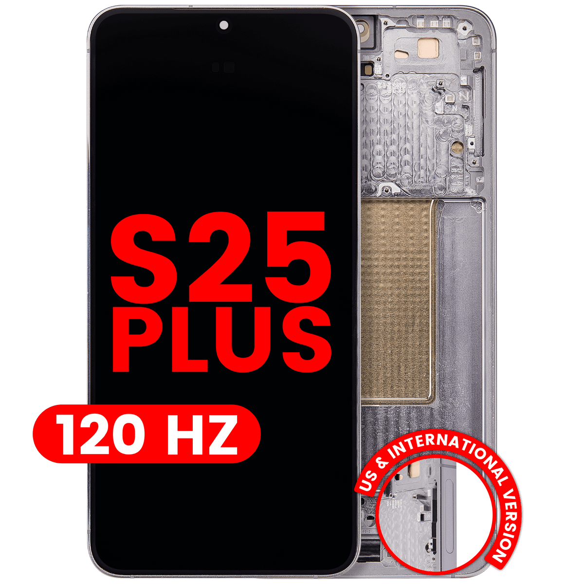 Samsung Galaxy S25 Plus Aftermarket 120Hz OLED Assembly With Frame – Silver Shadow