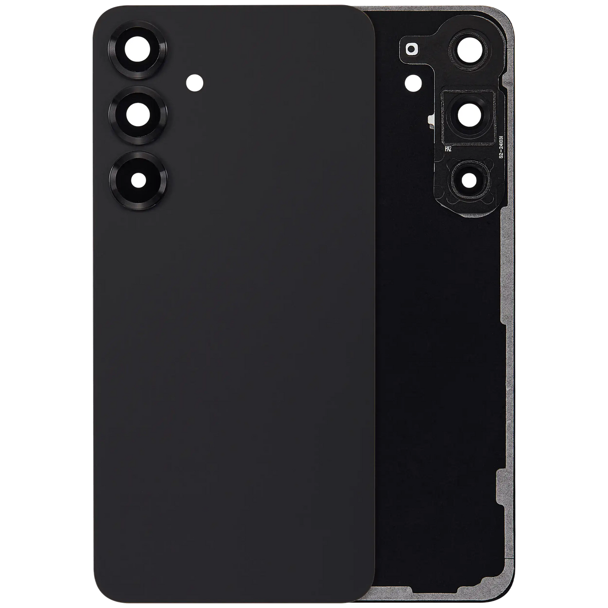 Samsung Galaxy S25 Plus No Logo back cover glass with camera lens – Blue Black
