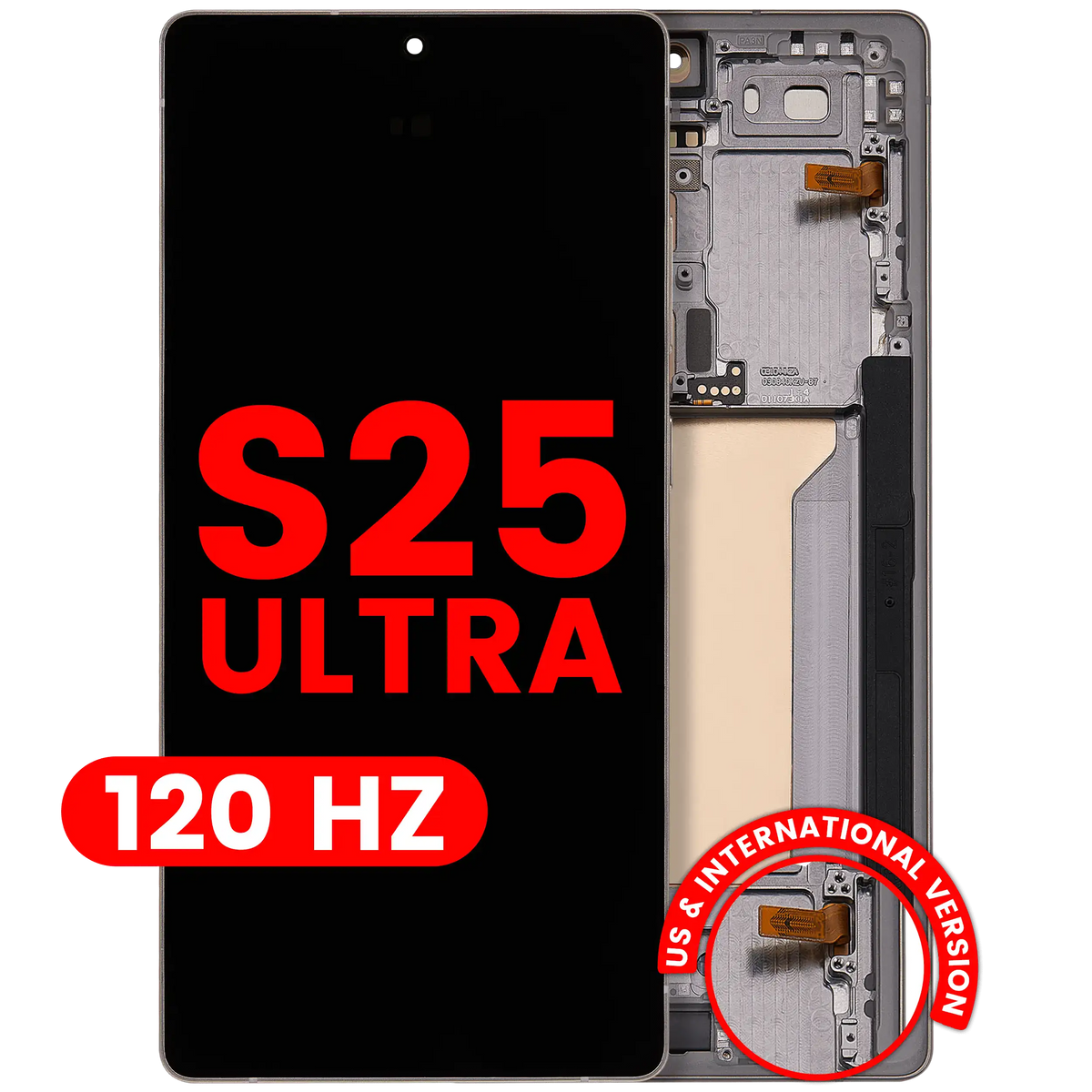 Samsung Galaxy S25 Ultra Aftermarket 120Hz OLED With Frame – Titanium Pink Gold / Jade Green / Grey