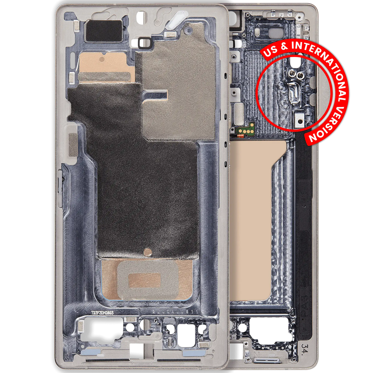 Samsung Galaxy S25 Ultra Mid-Frame Housing (US & International Version) Titanium Pink Gold