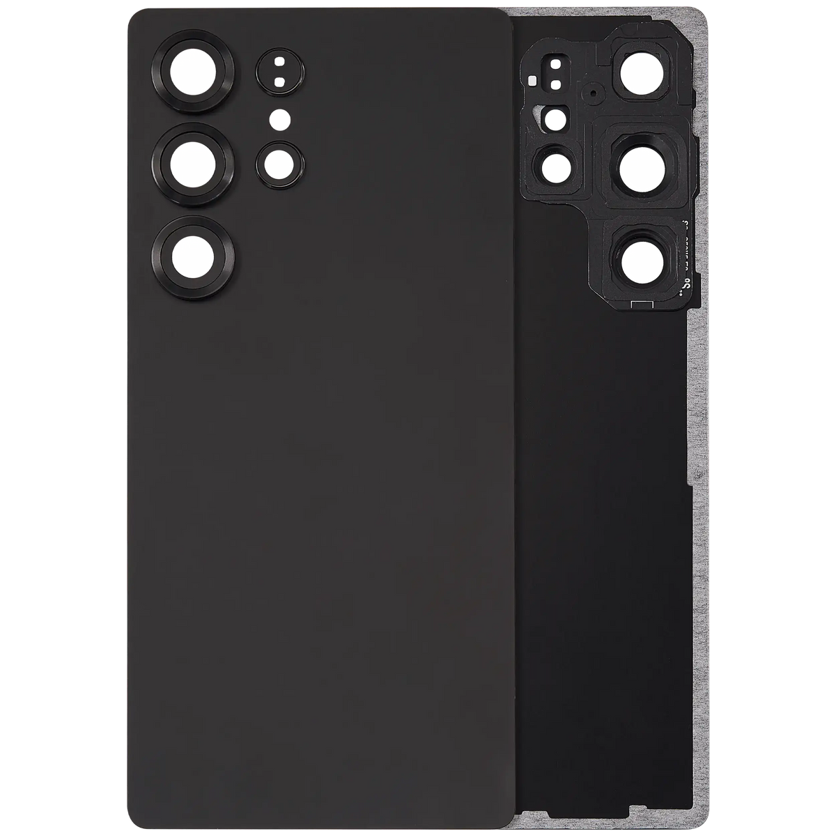 Samsung Galaxy S25 Ultra No Logo Back Cover Glass With Camera Lens Titanium Black
