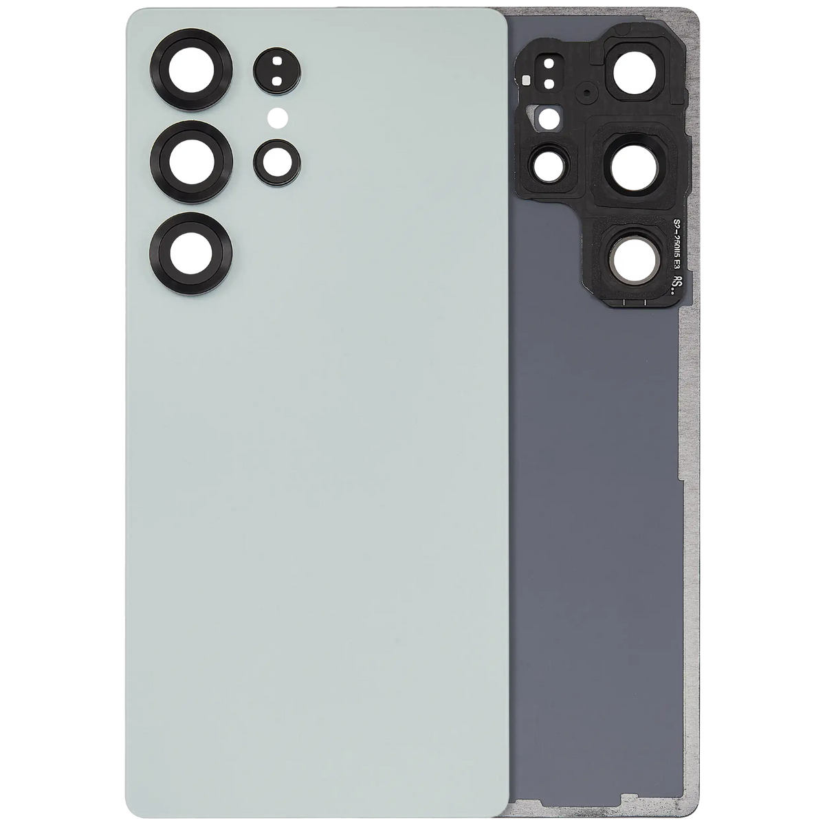 Samsung Galaxy S25 Ultra No Logo Back Cover Glass With Camera Lens Titanium Jade Green