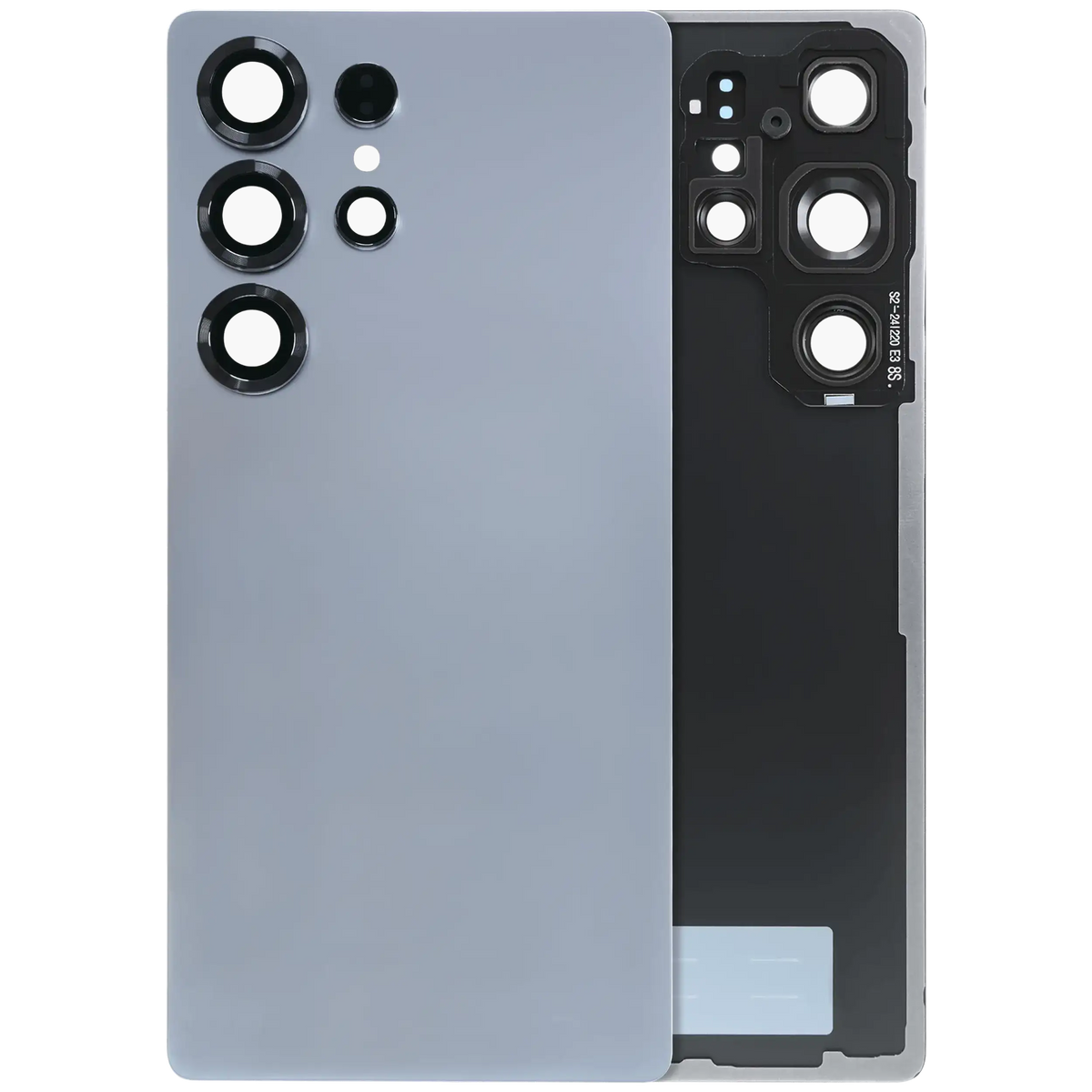 Samsung Galaxy S25 Ultra OEM Back Cover With Logo Titanium Silver Blue