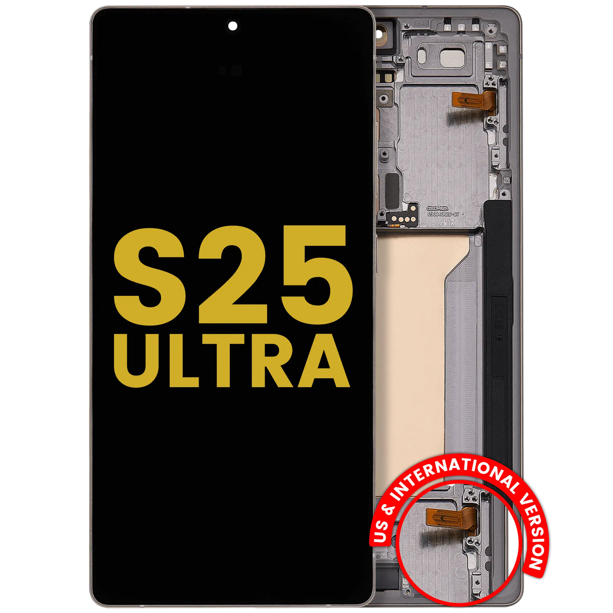 Samsung Galaxy S25 Ultra OEM Refurbished OLED With Frame – Titanium Pink Gold / Jade Green / Grey