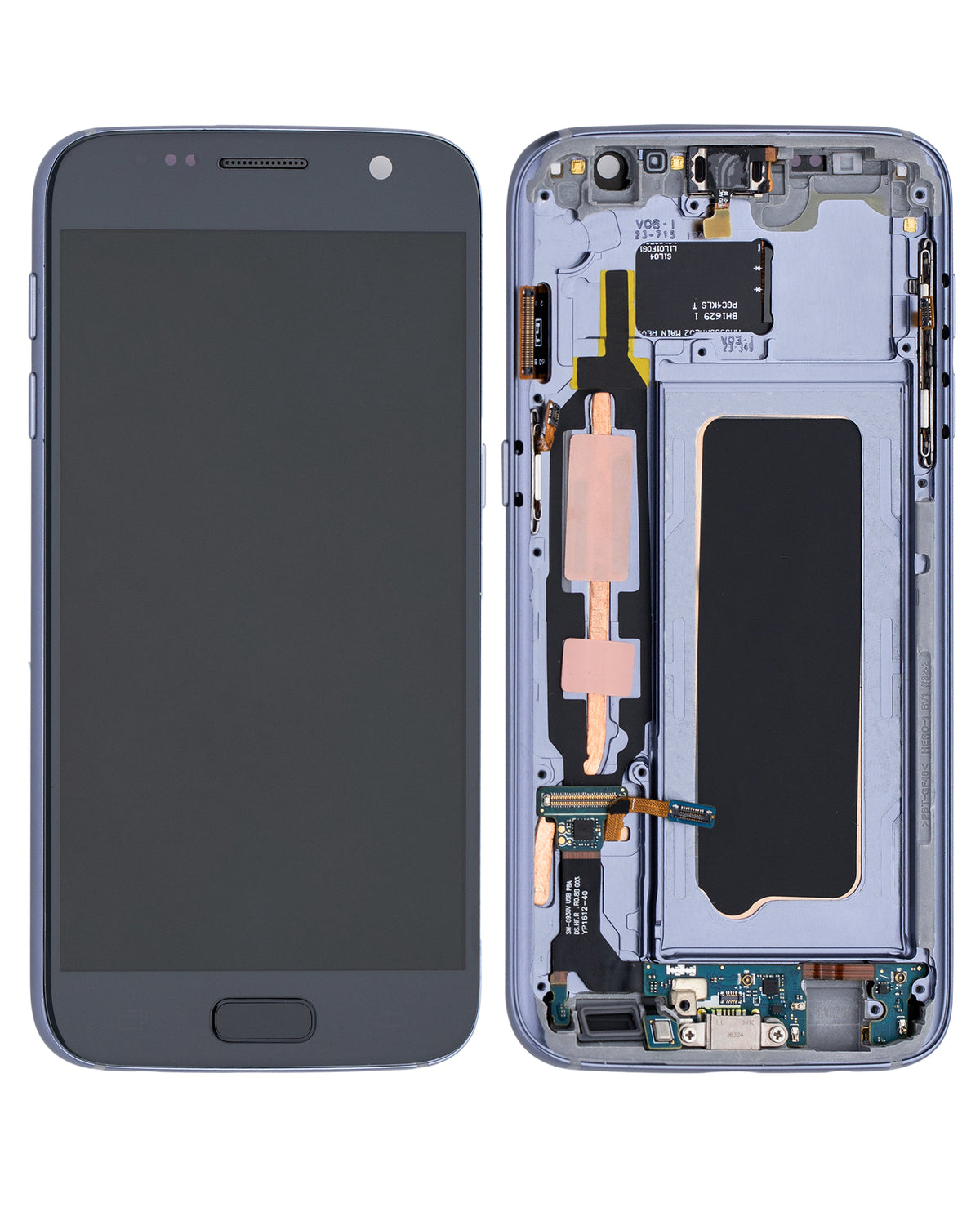 Samsung Galaxy S7 All US Models OEM Refurbished OLED assembly with frame - Black Onyx detail 1