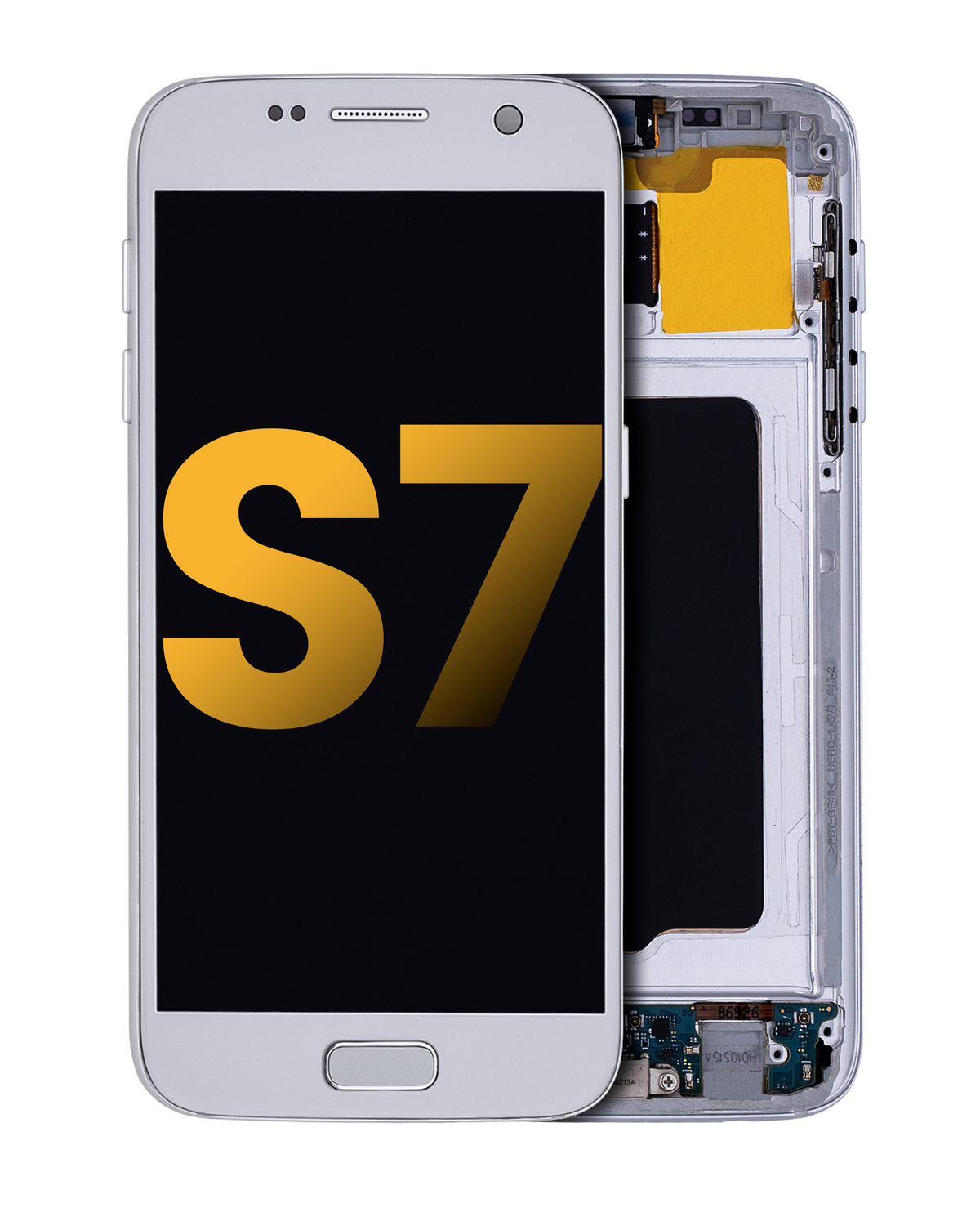 Samsung Galaxy S7 All US Models OEM Refurbished OLED assembly with frame - Silver Titanium