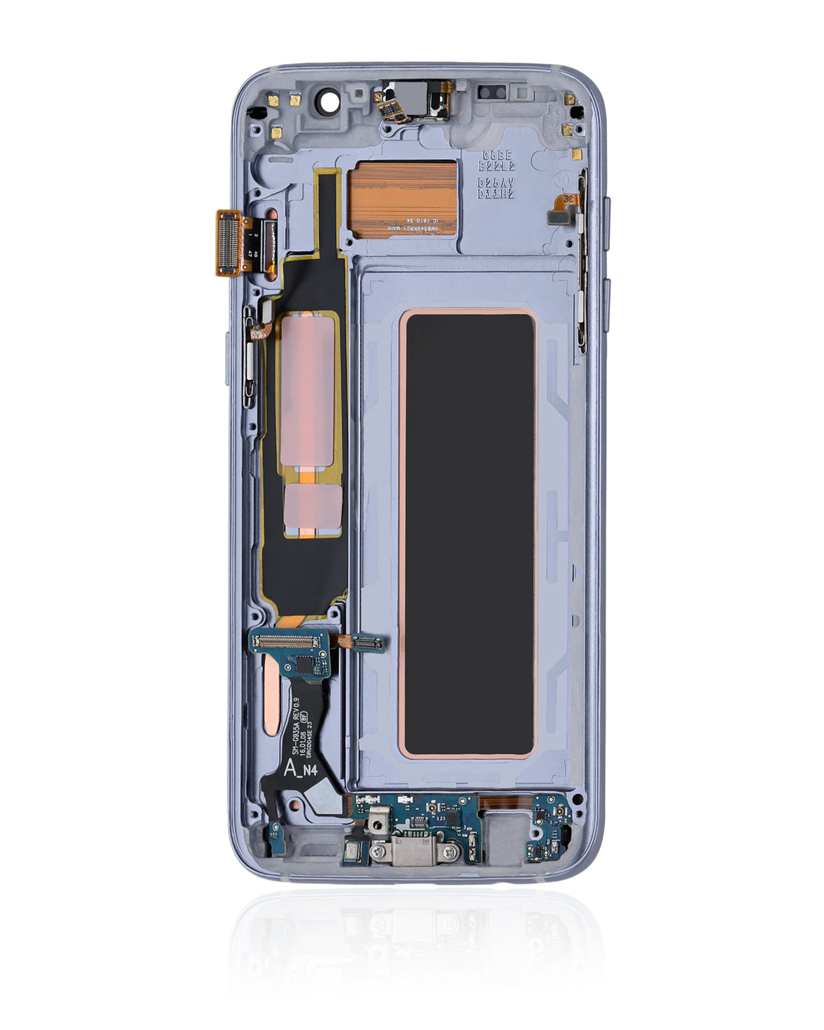 Samsung Galaxy S7 Edge North American OEM Refurbished OLED assembly with frame - Black Onyx detail 2
