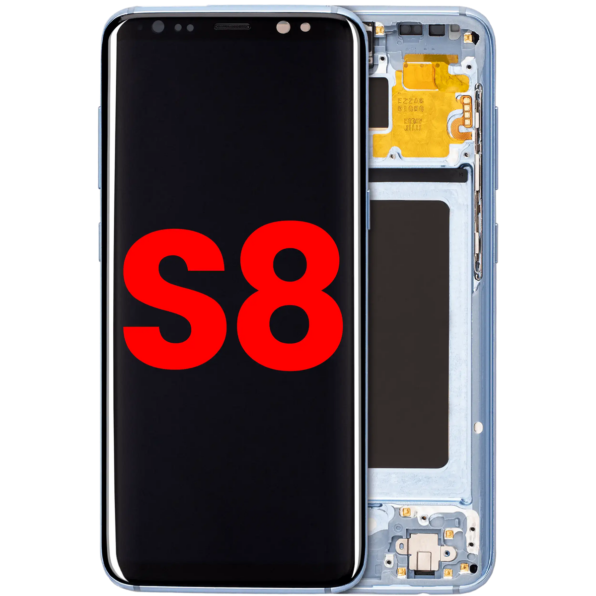 Samsung Galaxy S8 Aftermarket OLED Assembly With Frame - Coral Blue