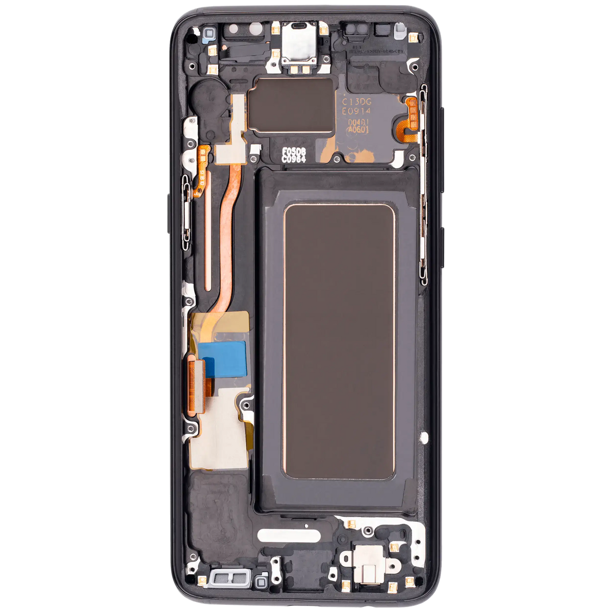 Samsung Galaxy S8 Aftermarket OLED Assembly With Frame - Midnight Black - detail 3