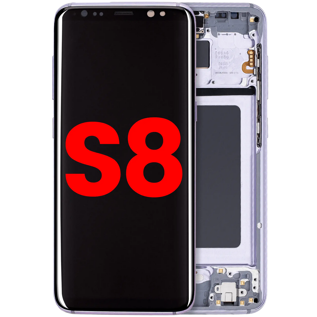 Samsung Galaxy S8 Aftermarket OLED Assembly With Frame - Orchid Gray
