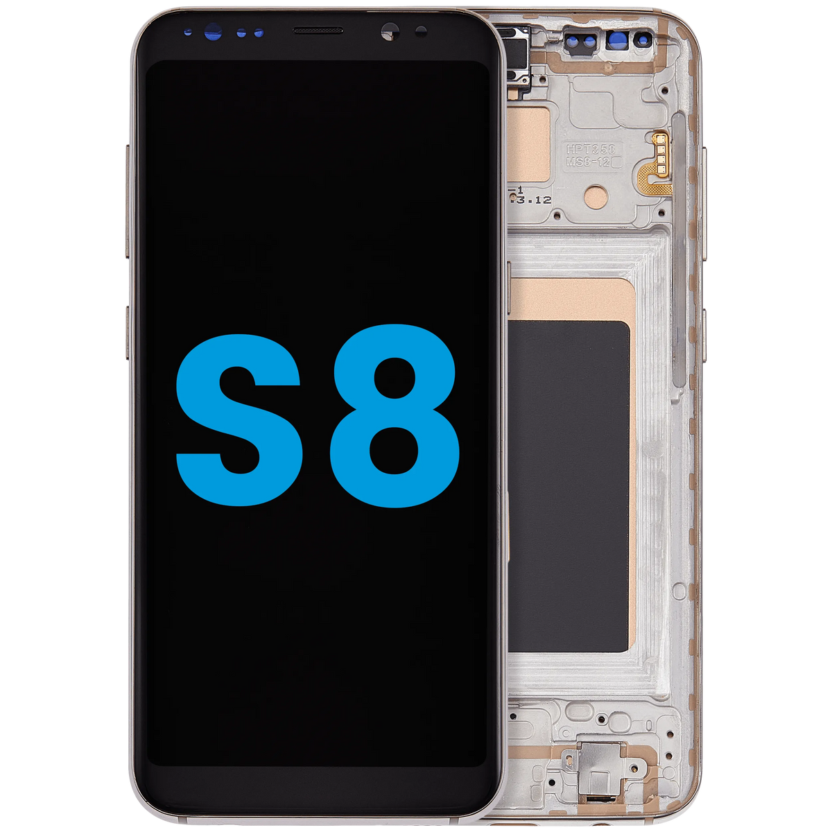 Samsung Galaxy S8 Incell LCD Assembly With Frame - Maple Gold