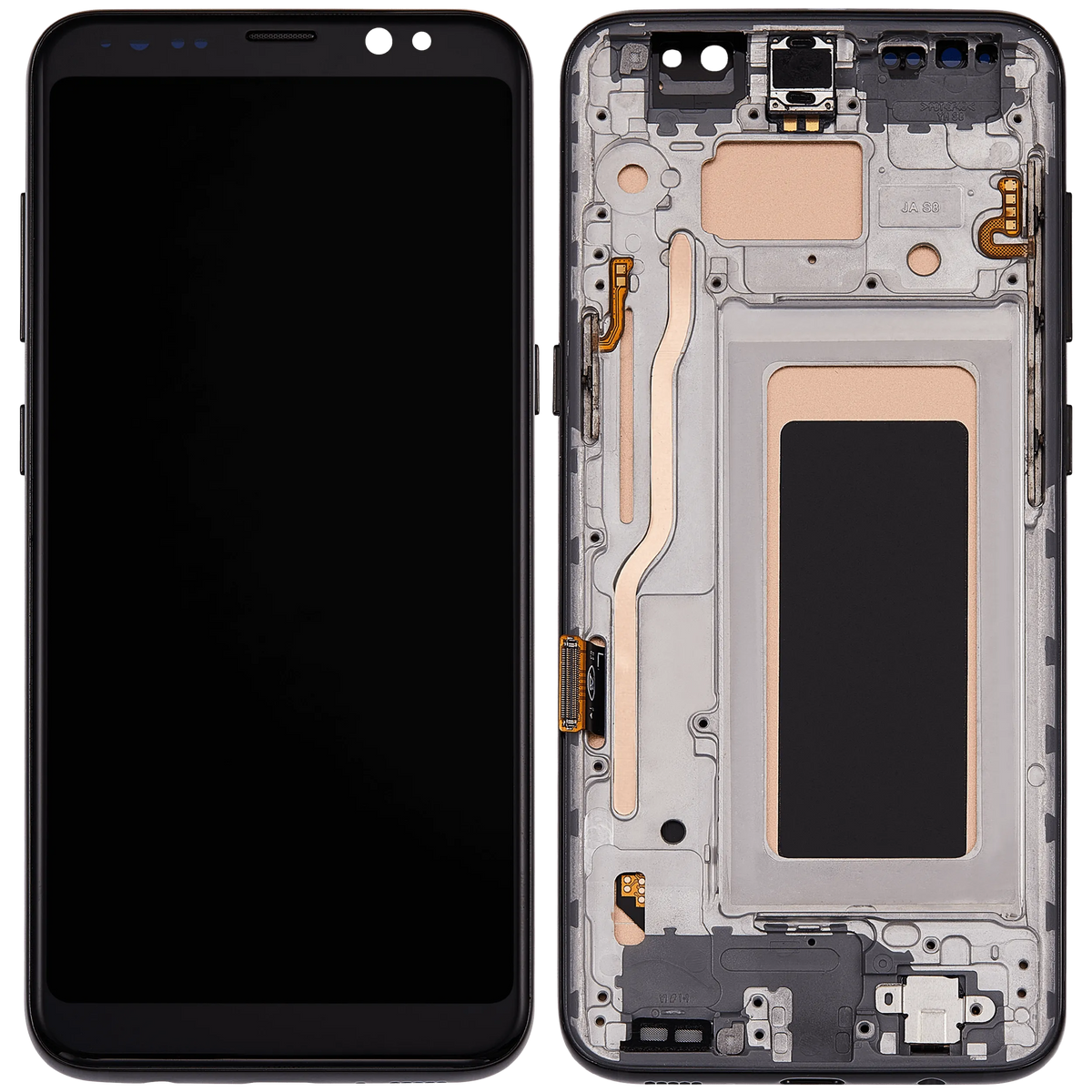 Samsung Galaxy S8 Incell LCD Assembly With Frame - Midnight Black - detail 1