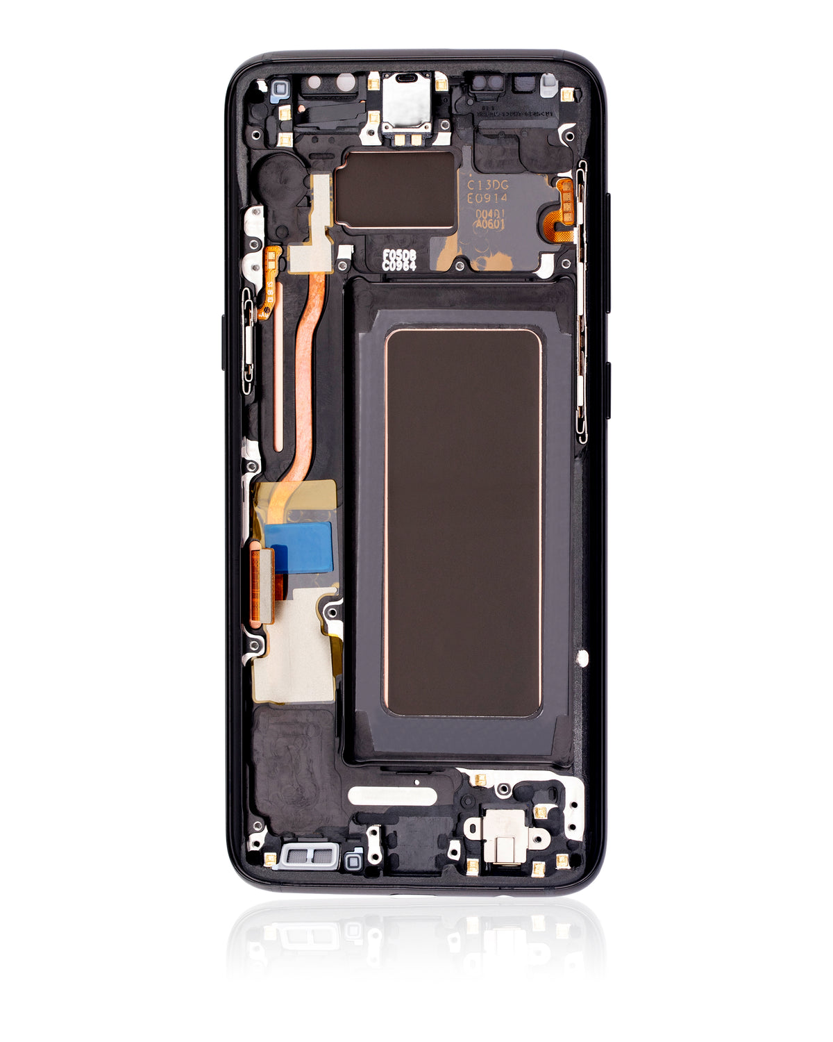Samsung Galaxy S8 OEM Refurbished OLED Assembly With Frame - Midnight Black - detail 3