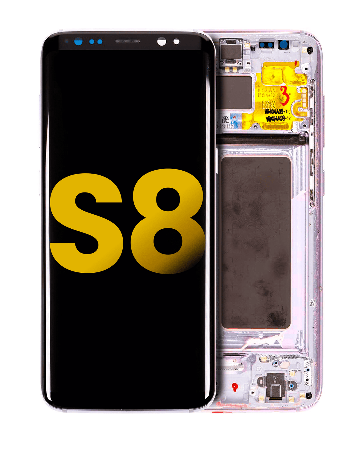 Samsung Galaxy S8 OEM Refurbished OLED Assembly With Frame - Orchid Gray