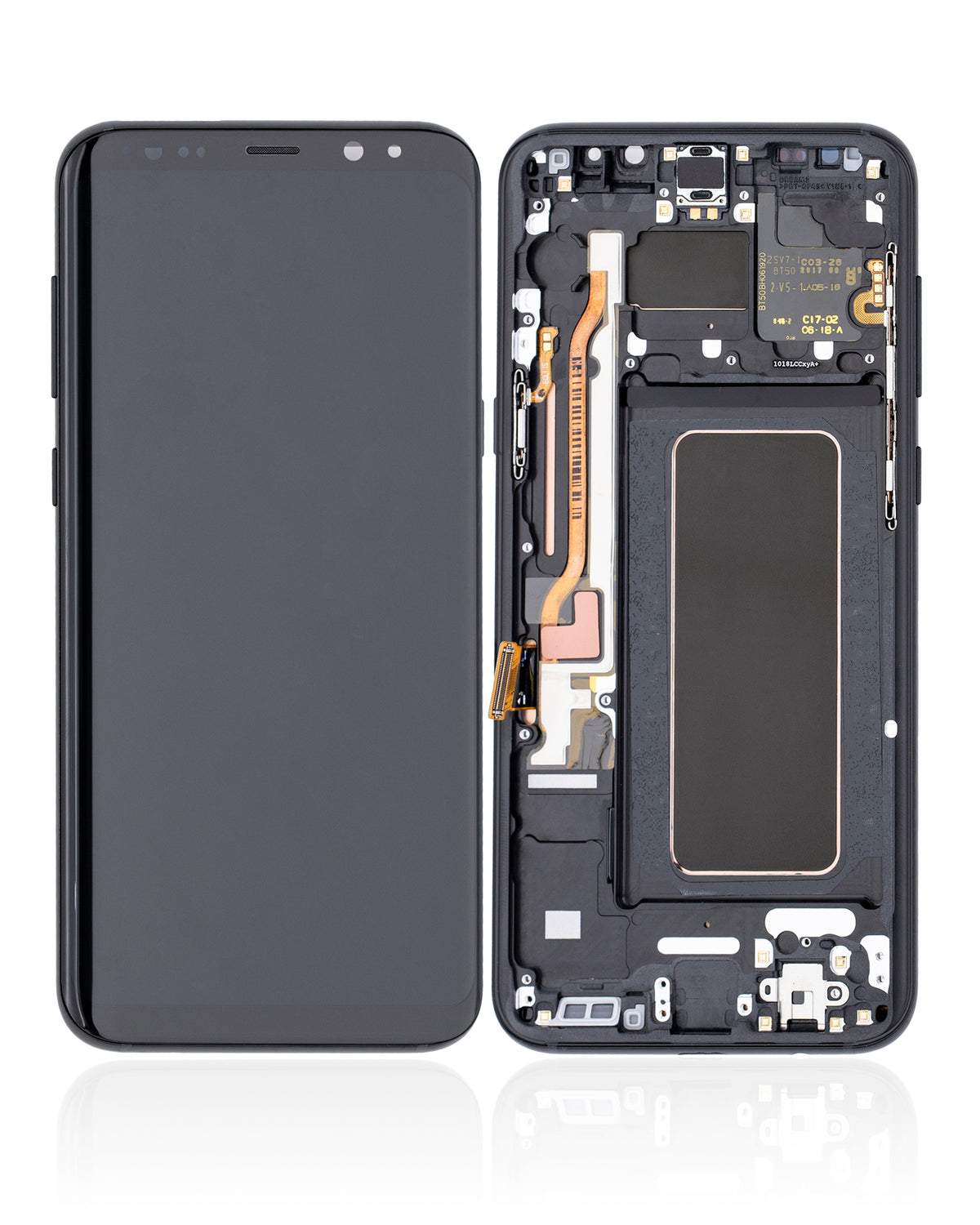 Samsung Galaxy S8 Plus Aftermarket OLED Assembly With Frame - Midnight Black - detail 1