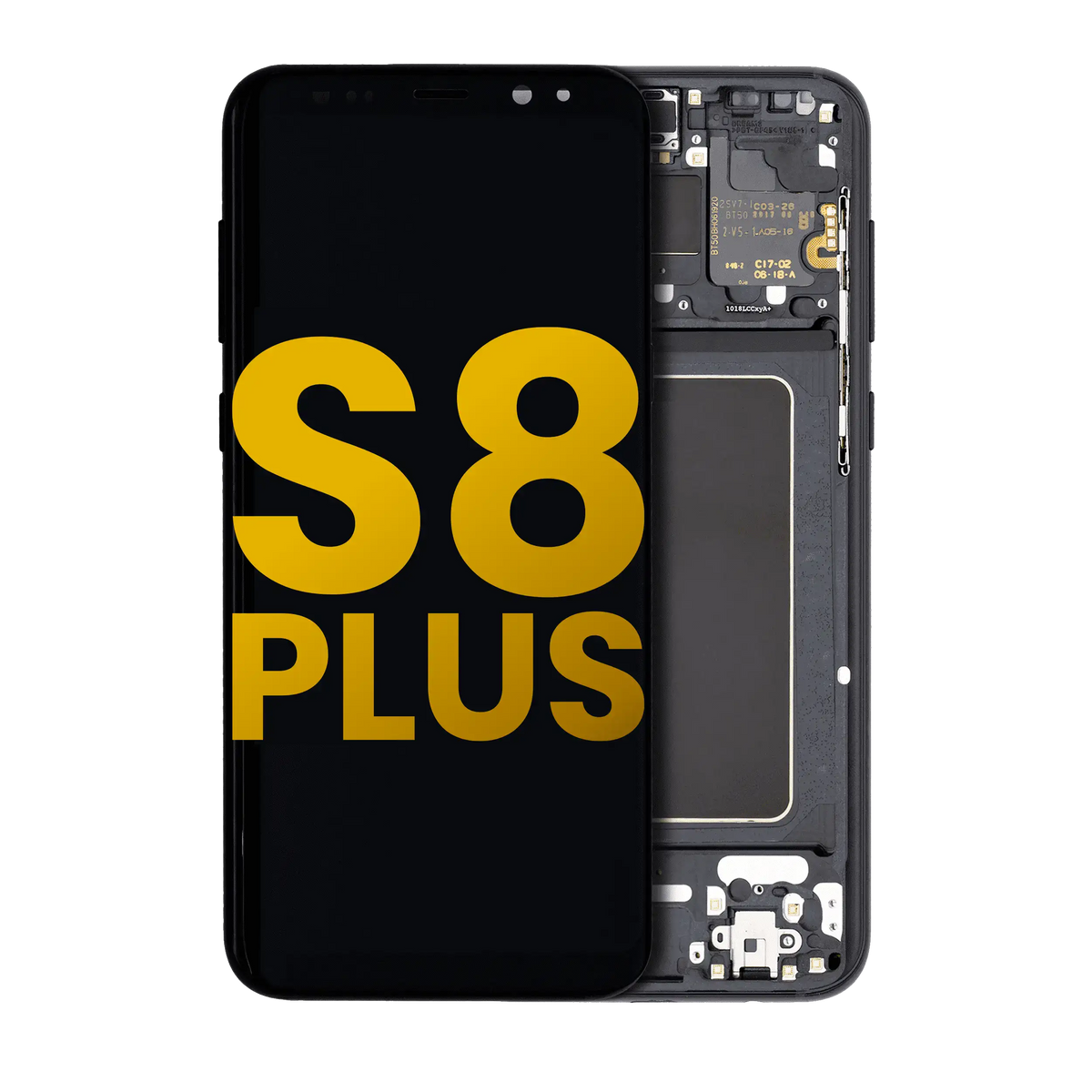 Samsung Galaxy S8 Plus OEM Refurbished OLED Assembly With Frame - Midnight Black