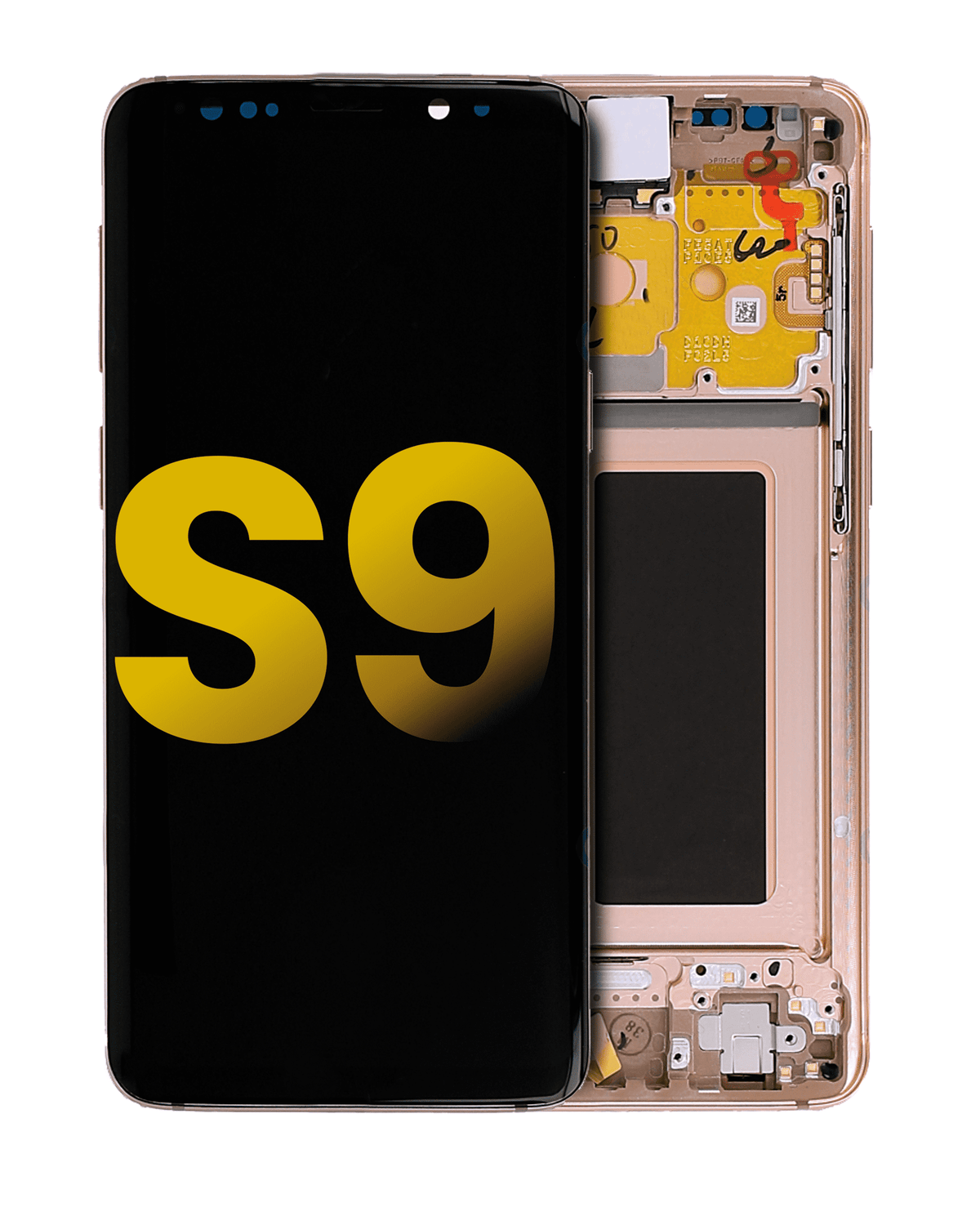 Samsung Galaxy S9 OEM Refurbished OLED Assembly With Frame - Sunrise Gold