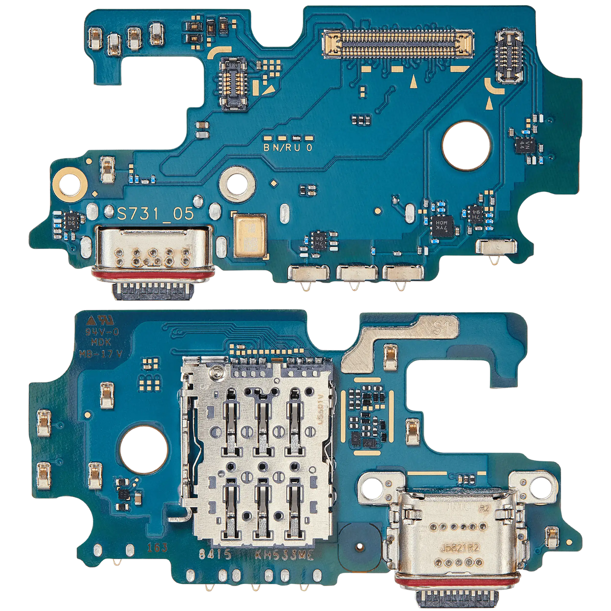 Samsung Galaxy S25 FE S731U US charging port board with SIM card reader - detail 1