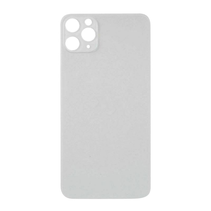 iPhone 11 Pro Back Glass Replacement (No Logo / Large Camera Hole) White