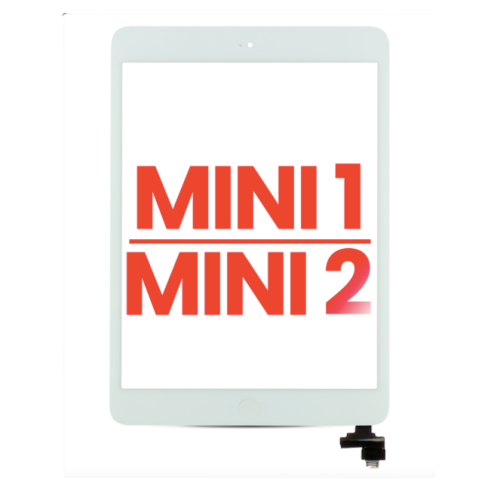 iPad Mini 1 / iPad Mini 2 Digitizer With IC Chip & Home Button Pre-Installed - White