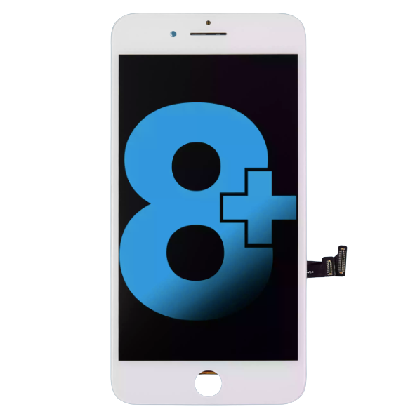 iPhone 8 Plus screen replacement LCD white aftermarket display