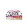 iPhone 5 Soft Gel Bumper Case Protector - Pink & Clear
