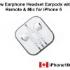 iPhone 5 iPod iPad headphone with Mic Volume and Remote