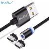 RAXFLY Magnetic Cable Lightning to USB - 2 USB Type-C Port