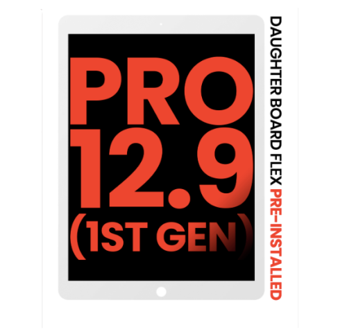 iPad Pro 12.9 (1st Gen / 2015) LCD Assembly for LCD Assembly With Digitizer & Daughter Board Flex Pre-Installed  (White)