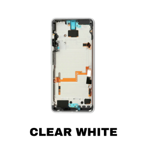 Google Pixel 3 OLED assembly with frame OEM - Clear White