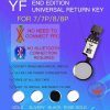 iPhone 7/7+/8/8+/SE 2020 YF Universal Home Button Final Edition - White