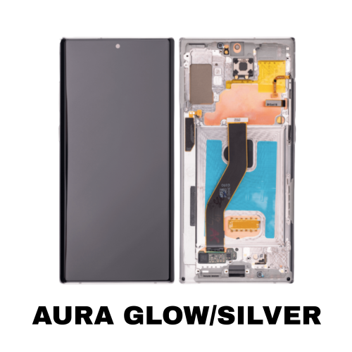 Samsung Note 10 Plus 5G OLED screen replacement Aura Glow/Silver