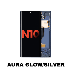 Samsung Note 10 OLED screen replacement Aura Glow/Silver