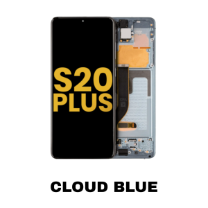 Samsung Galaxy S20 Plus 5G OLED assembly with frame - Cloud Gray