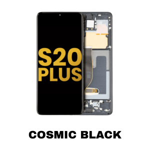 Samsung Galaxy S20 Plus 5G OLED assembly with frame - Cosmic Black