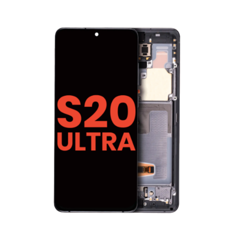 Galaxy S20 Ultra OLED display with frame