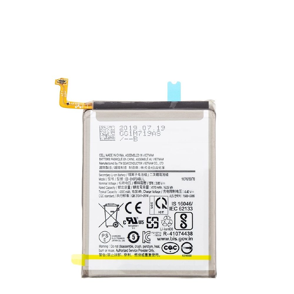 note 10 plus battery specs