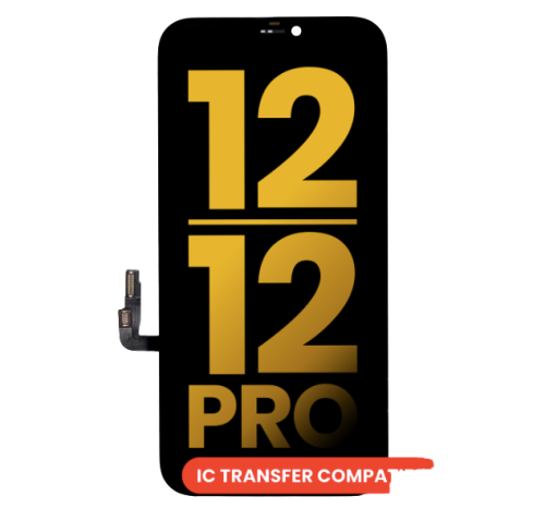 iPhone 12 / 12 Pro Screen Replacement LCD Screen Display Touch Screen Digitizer Assembly with Steel Plate Installed < OLED >