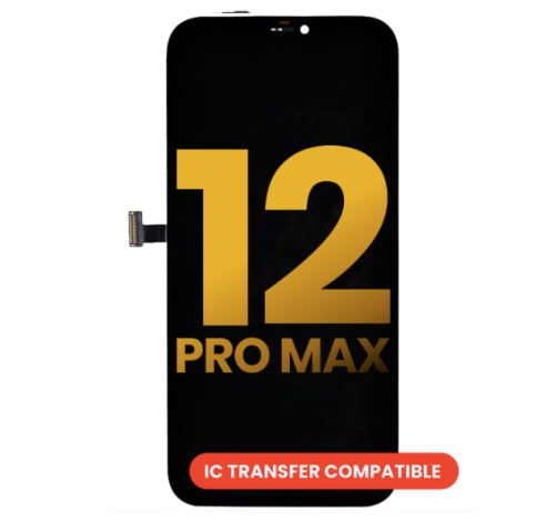 iPhone 12 Pro Max Screen Replacement LCD Screen Display Touch Screen Digitizer Assembly with Steel Plate Installed < OLED >