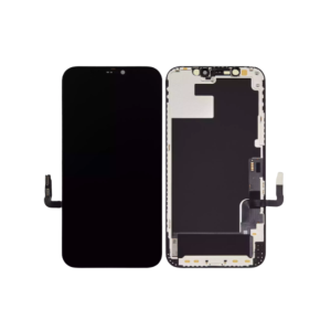 Soft OLED assembly for iPhone 12 Pro with steel plate installed