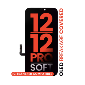iPhone 12 12 Pro soft OLED screen replacement with steel plate