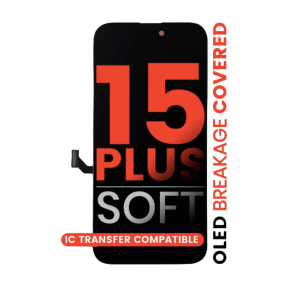 iPhone 15 Plus Soft OLED screen replacement assembly