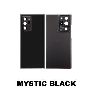 Samsung Galaxy Note 20 Ultra back cover glass with camera lens no logo Mystic Black