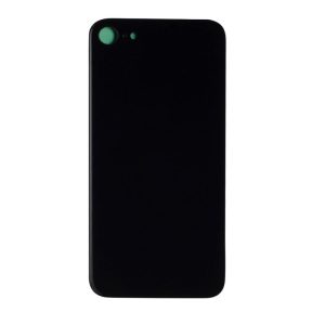 iPhone 8 Back Glass Replacement < No logo / Large Camera Hole > Black